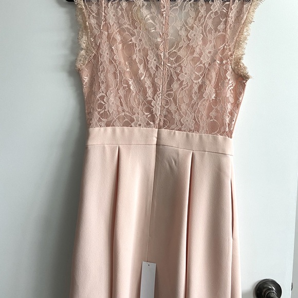 NEW BCBG Deep V Lace Insert Dress - Picture 4 of 4